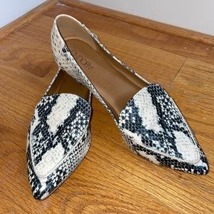 Snake Skin Loafers - Size 5